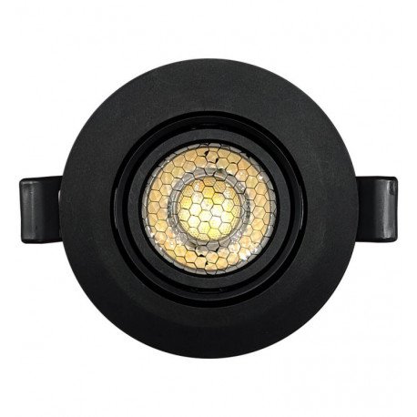 Downlight led 7W rond zwart kantelbaar UGR19 CCT