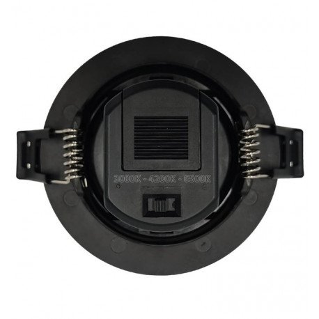 LED Downlight 7W Black Circular UGR19 CCT Selectable