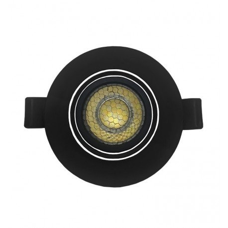 LED Downlight 7W Black Circular UGR19 CCT Selectable
