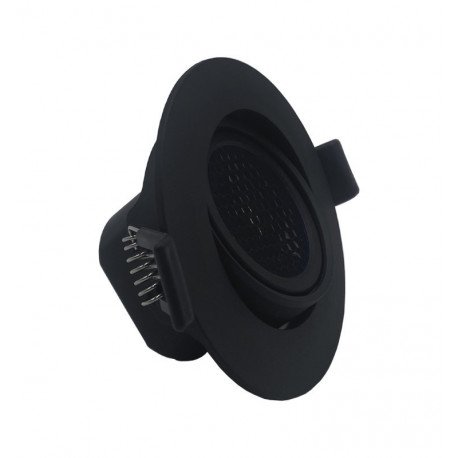 Downlight led 7W rond zwart kantelbaar UGR19 CCT