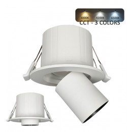 Inbouw downlight LED 6W periscoop-dubbelrichtbaar CCT