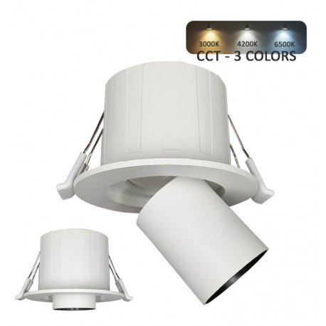 Inbouw downlight LED 6W periscoop-dubbelrichtbaar CCT