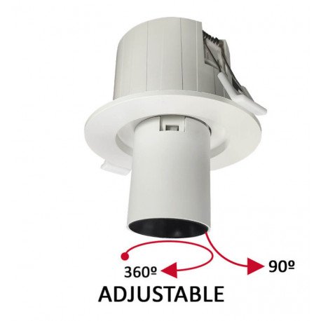 Downlight LED 6W empotrable periscópico direccionable CCT