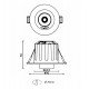 Inbouw downlight LED 6W periscoop-dubbelrichtbaar CCT