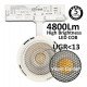 Led schijnwerper trifasisch 30-40W rail ROMA met optiek 24º-60º UGR13
