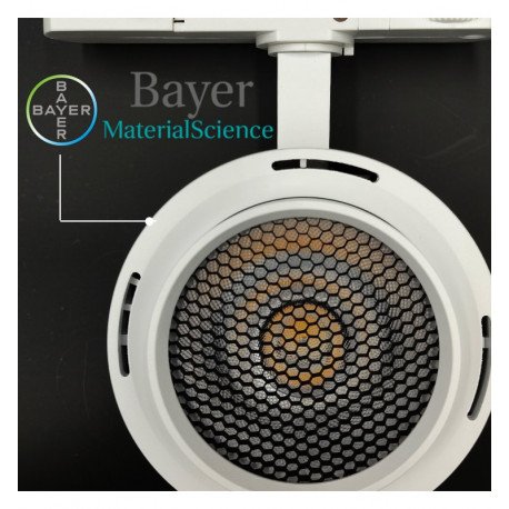 Led schijnwerper trifasisch 30-40W rail ROMA met optiek 24º-60º UGR13