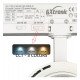Led schijnwerper trifasisch 30-40W rail ROMA met optiek 24º-60º UGR13