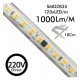 Ledstrip 220V 10W/m IP65 10cm knip CRI90 120 leds/m