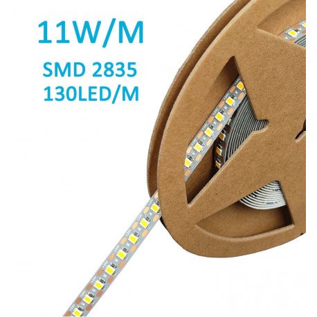 Ledstrip 24V 11W/m SMD2835 130 led/m CRI93 IP20