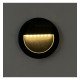 LED balisa Slim 3W rond zwart IP65 voor buiten