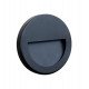 LED balisa Slim 3W rond zwart IP65 voor buiten