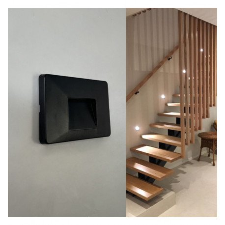 LED baliza Slim rechthoekig 3W IP65 voor binnen en buiten