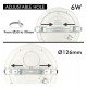 Downlight LED 6W verstelbare CCT rond MOSS wit