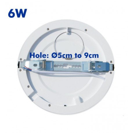 Downlight LED 6W verstelbare CCT rond MOSS wit
