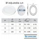 Downlight LED 6W verstelbare CCT rond MOSS wit