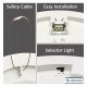 LED downlight/plafondlamp 18W MOSS zwart verstelbaar met selecteerbare CCT