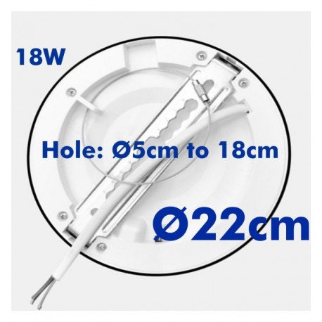 Downlight LED 18W ajustable MOSS negro CCT seleccionable