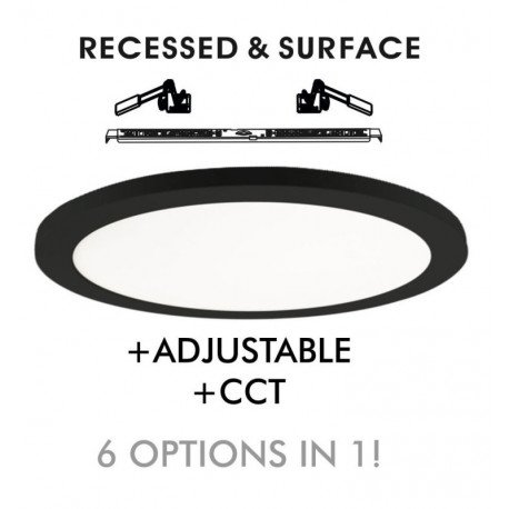 Downlight LED 18W ajustable MOSS negro CCT seleccionable