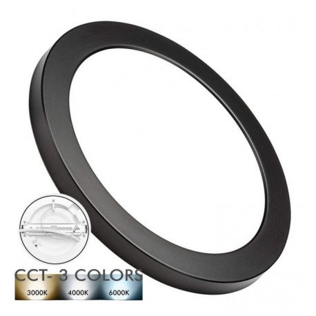 Downlight LED 18W ajustable MOSS negro CCT seleccionable