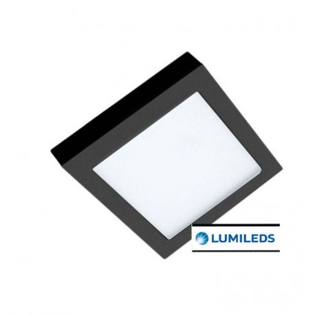 Downlight LED 24W ajustable cuadrado MOSS negro CCT