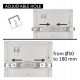 Vierkante inbouw downlight LED 18W verstelbaar MOSS zwart CCT