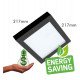 Vierkante inbouw downlight LED 18W verstelbaar MOSS zwart CCT