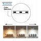 Vierkante inbouw downlight LED 18W verstelbaar MOSS zwart CCT