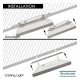 Vierkante downlight/plafondlamp LED MOSS wit 18W verstelbaar CCT