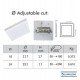Vierkante downlight/plafondlamp LED MOSS wit 18W verstelbaar CCT