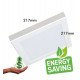 Vierkante downlight/plafondlamp LED MOSS wit 18W verstelbaar CCT