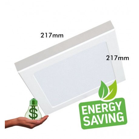 Vierkante downlight/plafondlamp LED MOSS wit 18W verstelbaar CCT
