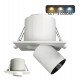 Inbouw led downlight 6W vierkant periscoop kantelbaar en richtbaar met CCT