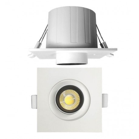 Downlight LED 6W empotrable periscópico direccionable cuadrado