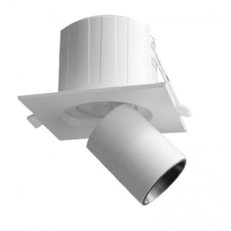 Inbouw led downlight 6W vierkant periscoop kantelbaar en richtbaar met CCT