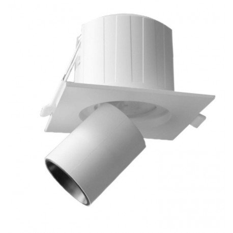 Downlight LED 6W empotrable periscópico direccionable cuadrado