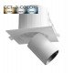 Inbouw led downlight 6W vierkant periscoop kantelbaar en richtbaar met CCT