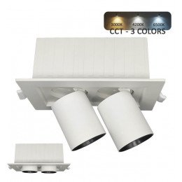 Downlight led 12W inbouw periscoop-dimbaar? CCT selecteerbaar draaibaar