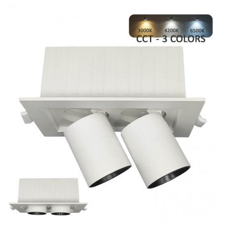 Downlight led 12W inbouw periscoop-dimbaar? CCT selecteerbaar draaibaar