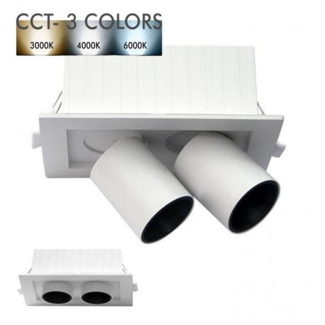 Downlight led 12W inbouw periscoop-dimbaar? CCT selecteerbaar draaibaar