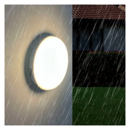 Plafón LED 12W IP65 interior exterior para techo y pared