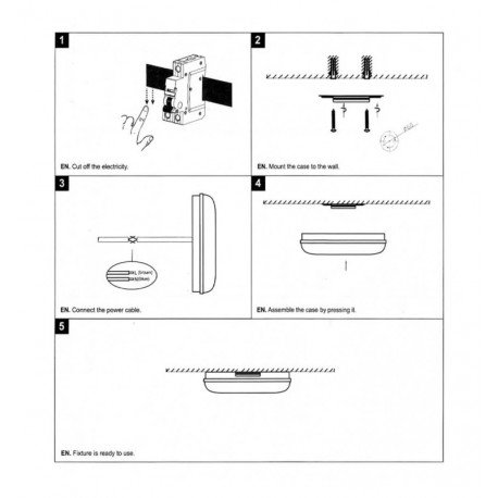 LED Wall & Ceiling Light 12W IP65 PURELIGHT