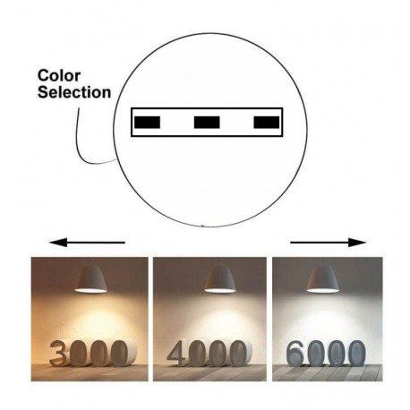 Wandlamp led IP65 CCT selecteerbaar Estocolmo 15W zwart