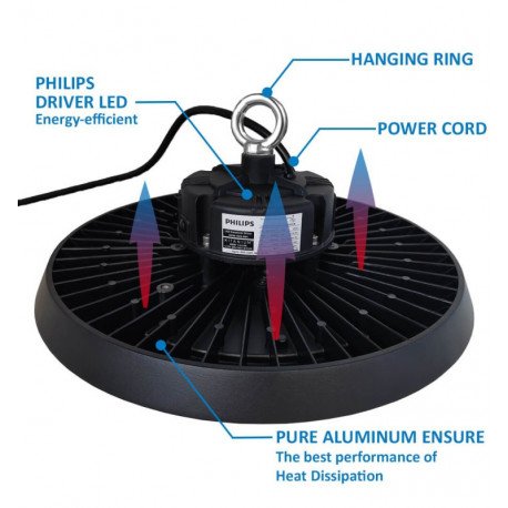 LED high-bay UFO 150W industrieel dimbaar 1-10V Philips XITANIUM
