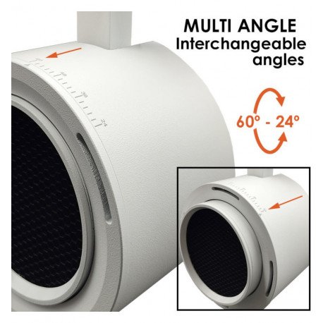 Ledschijnwerper 40W monofasig Roma CCT instelbaar optiek 24°-60° UGR13