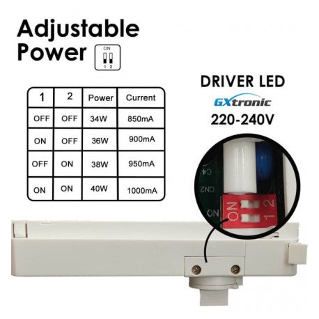 Ledschijnwerper 40W monofasig Roma CCT instelbaar optiek 24°-60° UGR13
