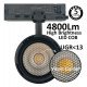 Led-schijnwerper trifase ROMA zwart 30-40W optiek 24°-60° UGR13 CCT