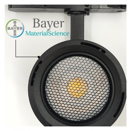 Led-schijnwerper trifase ROMA zwart 30-40W optiek 24°-60° UGR13 CCT