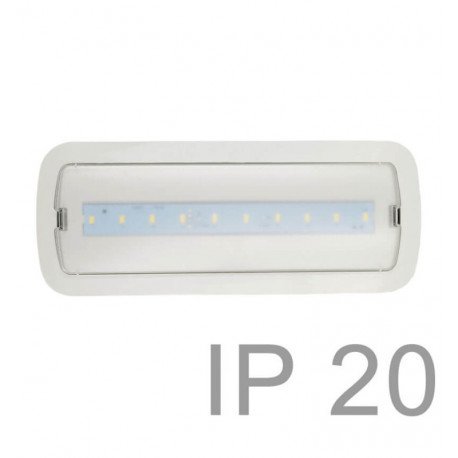 LED noodverlichting 4W met plafondkit en auto-test | IP20 | 6500K