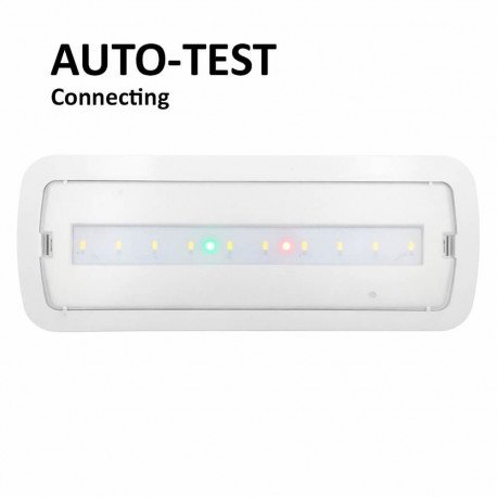 LED noodverlichting 4W met plafondkit en auto-test | IP20 | 6500K