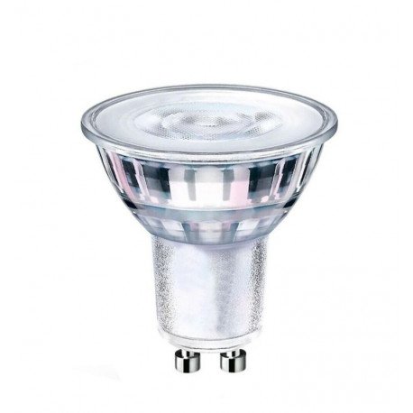 Bombilla LED GU10 8W dicroica alta luminosidad 24º cristal